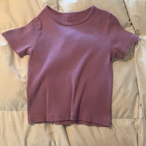 purple crop top brandy melville